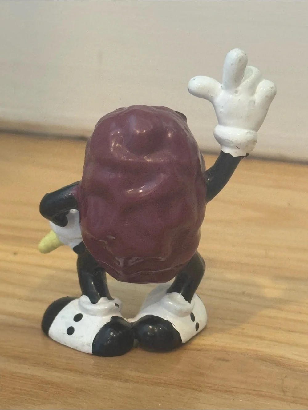 Vintage 1987 California Raisins Singer PVC Figure Microphone Applause CALRAB